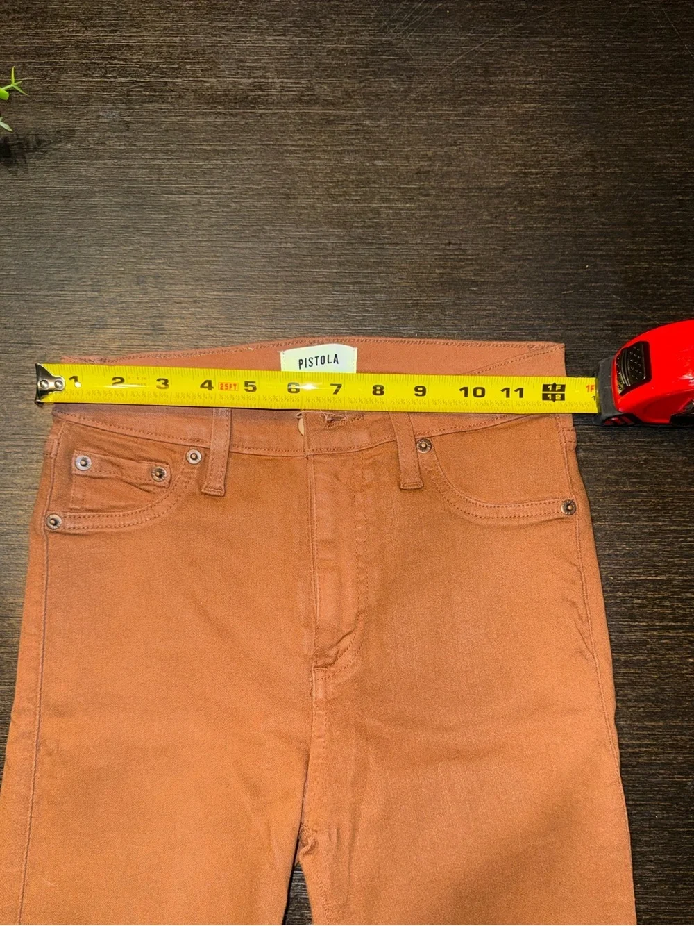 Pistola Coated Denim Jeans Edgy Moto Style Straight Size 24